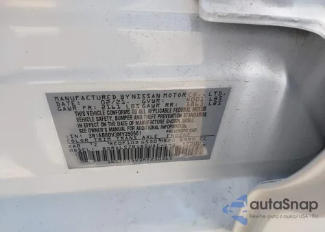 2021 Nissan Sentra Sr Xtronic Cvt из США, поврежденный, VIN 3N1AB8DV3MY250561